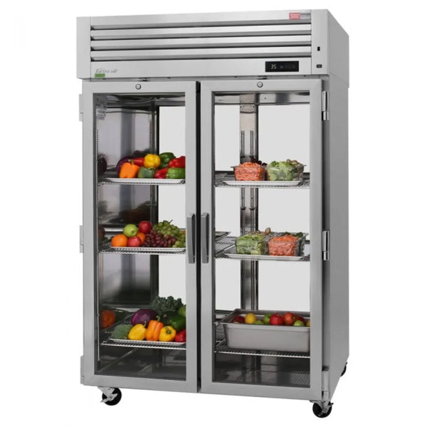 Turbo Air PRO-50R-G-PT-N 51 3/4" 2 Section Pass-Thru, Top Mount Refrigerator, 48.7 cu. Ft., 115/60/1