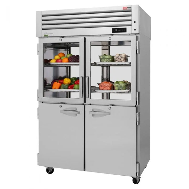 Turbo Air PRO-50R-GSH-PT-N 54 3/4" 2 Section Pass-Thru, Top Mount Refrigerator, 49 cu. Ft., 115/60/1