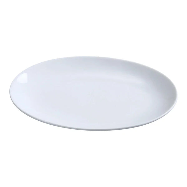 Yanco PS-10-CP Coupe Platter, 10" Length x 6.875" Width, Porcelain, Bone White, Pack of 24