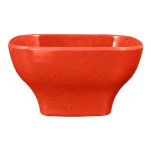 Thunder Group PS3105RD 14 oz Melamine Round Square Bowl Passion Red