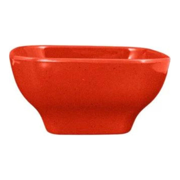 Thunder Group PS3106RD 20 oz Melamine Round Square Bowl Passion Red