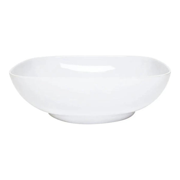 Thunder Group PS3111W 128 oz Melamine Passion White Round Square Bowl