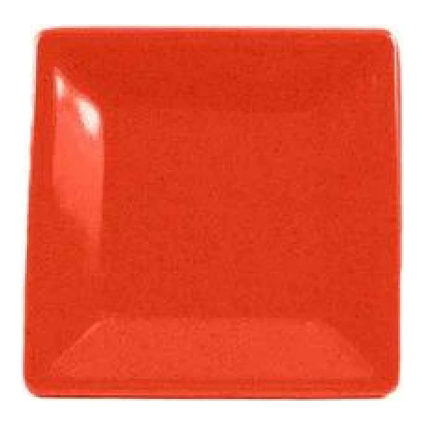 Thunder Group PS3204RD 4" x 4" Melamine Passion Red Square Plate