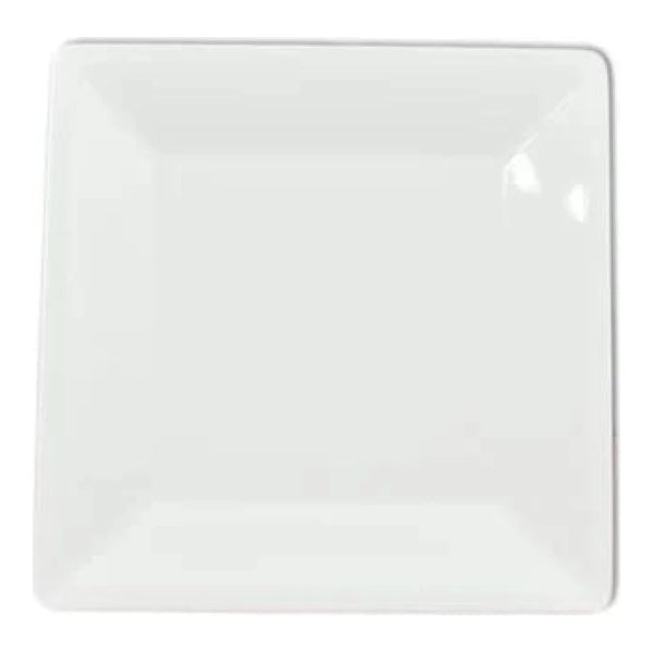 Thunder Group PS3211W 10-1/4" x 10-1/4" Melamine Passion White Square Plate