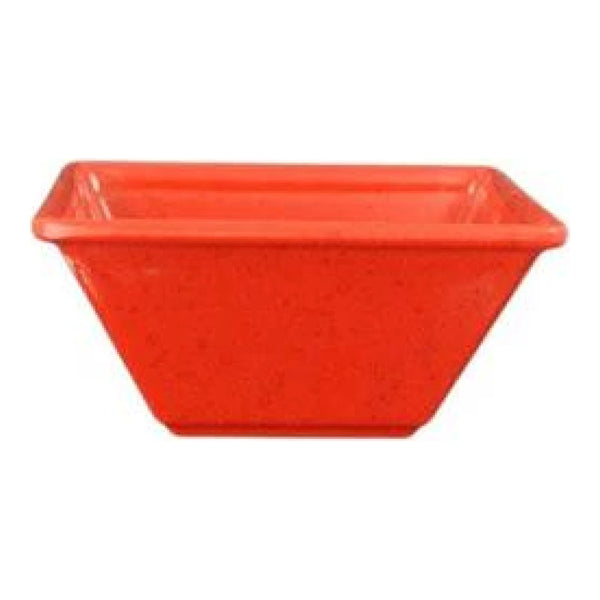 Thunder Group PS5004RD 8 oz Melamine Passion Red Square Bowl