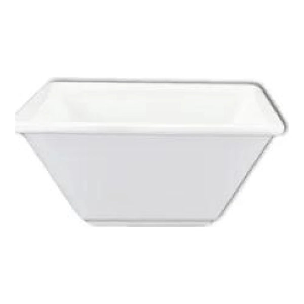 Thunder Group PS5004W 8 oz Melamine Passion White Square Bowl