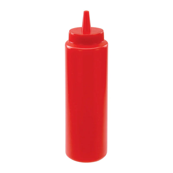 Winco PSB-08R 8oz Squeeze Bottles, Red, 6pcs/pk