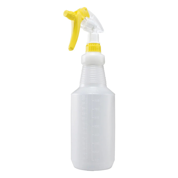 Winco PSR-9Y Yellow Plastic Spray Bottle, 28 Oz