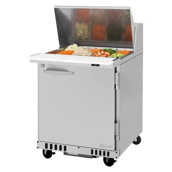 Turbo Air PST-28-12-FB-N(-L) 27 1/2" 2 Section Sandwich/Salad Prep Table, 6.5 cu. Ft., 115/60/1 - Front Breathing