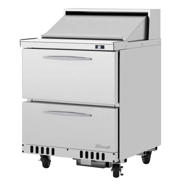 Turbo Air PST-28-D2-FB-N 27.5" 2 Section Sandwich/Salad Prep Table, 6.5 cu. Ft., 115/60/1 - Front Breathing