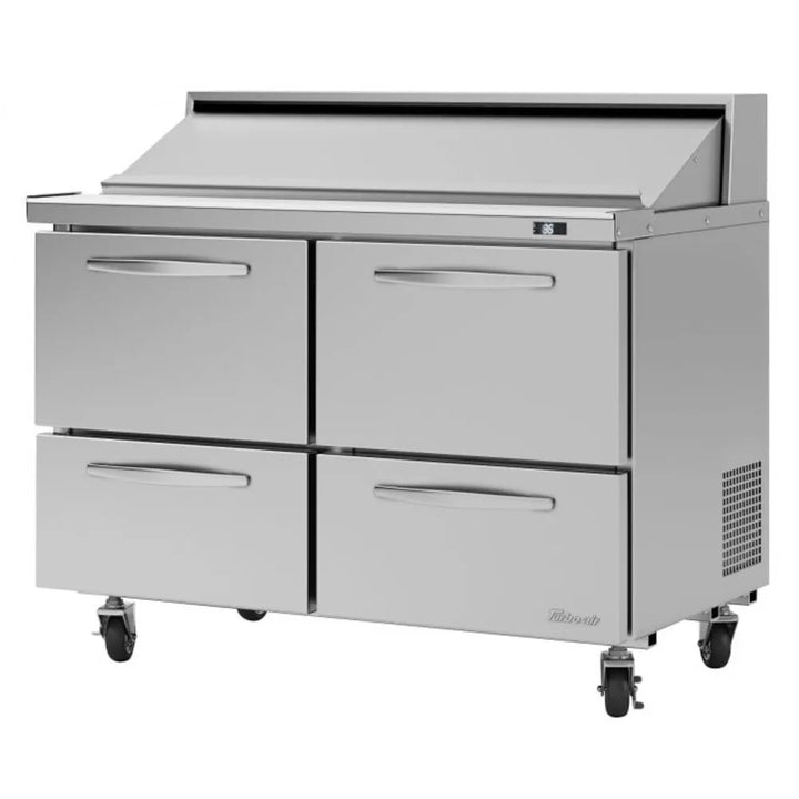 Turbo Air PST-48-D4-N 4 48.25" 2 Section Drawers Sandwich/Salad Unit, 12 cu. Ft., 115/60/1