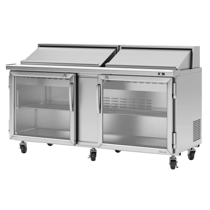 Turbo Air PST-72-G-N 72-5/8" 2 Section Sandwich/Salad Unit, 19 cu. Ft., 115/60/1