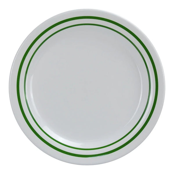 Yanco PT-109 9" Pine Tree Melamine Dinner Plate, Pack of 24