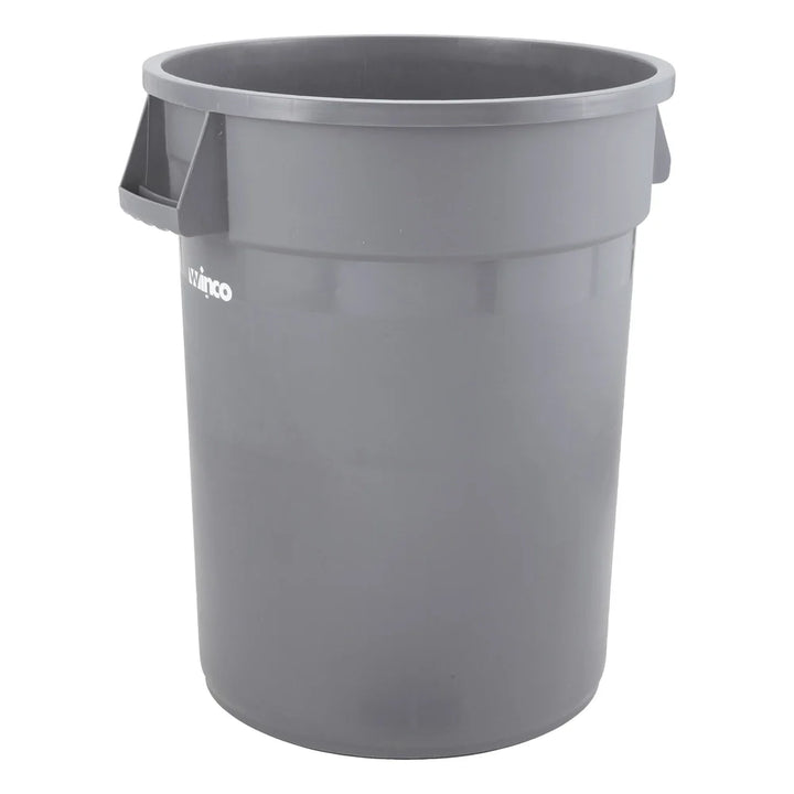 Winco PTC-32G Gray Round Trash Can, 32 Gallon