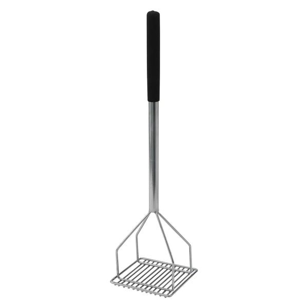 Winco PTMP-24S Potato Masher, Square, 5-1/4" x 24", Plastic Handle