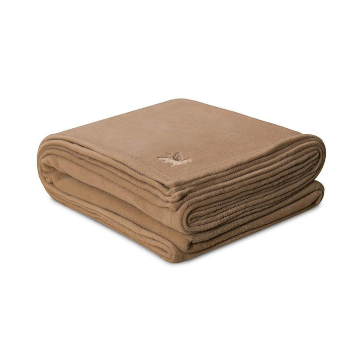 Polar Fleece Microplush Blanket Desert Tan 90 x 90 - Queen