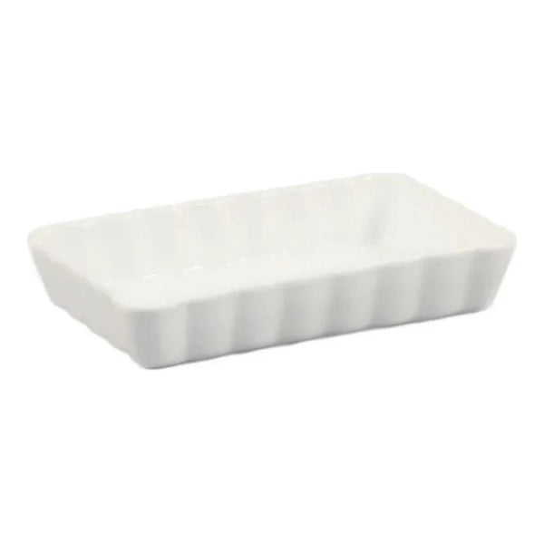 CAC China QCD-RT7 Rect. Quiche Dish 7" Case of 36 Pcs