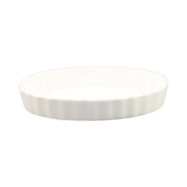 CAC China QSV-6 Oval Dish Fluted 6.5oz 6" Case of 36 Pcs