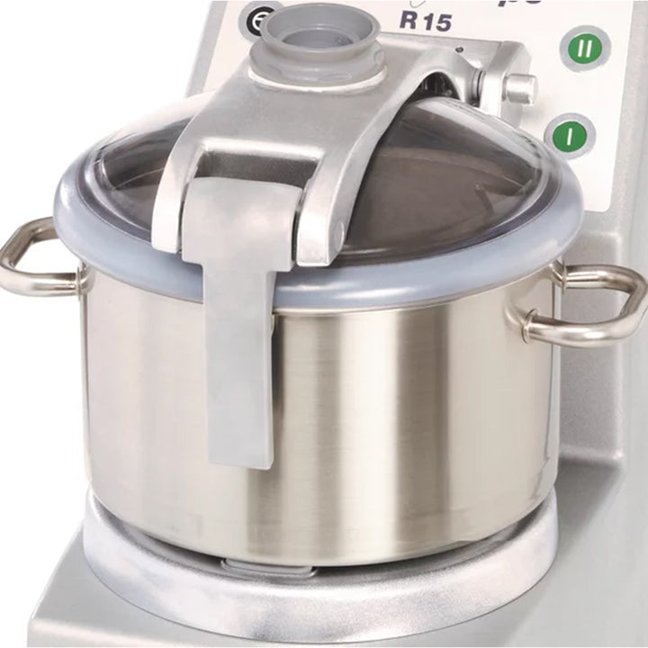 Robot Coupe R15U 2-Speed Stainless Steel Batch Bowl Food Processor with Mini Bowl, 240V, 4 1/2 hp,15 L 4