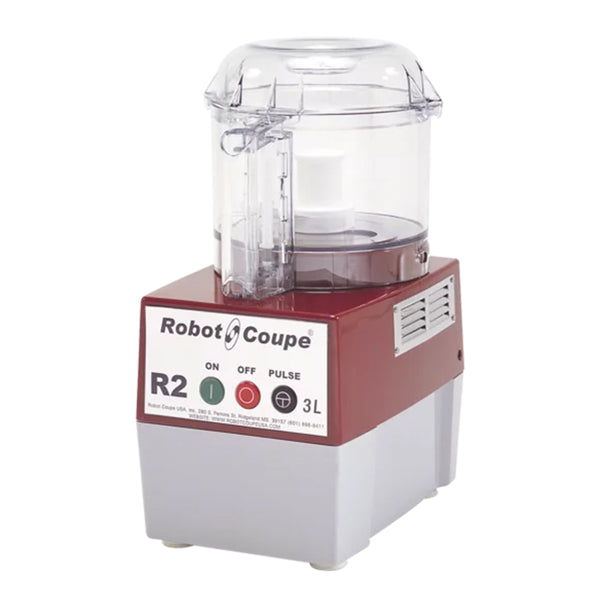 Robot Coupe R2BCLR 3 Clear Batch Bowl Food Processor, 120 V, 1 hp, 3 L