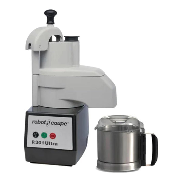 Robot Coupe R301U 3.7 L Food Processor with Stainless Steel Bowl & 2 Discs, 1 1/2 hp