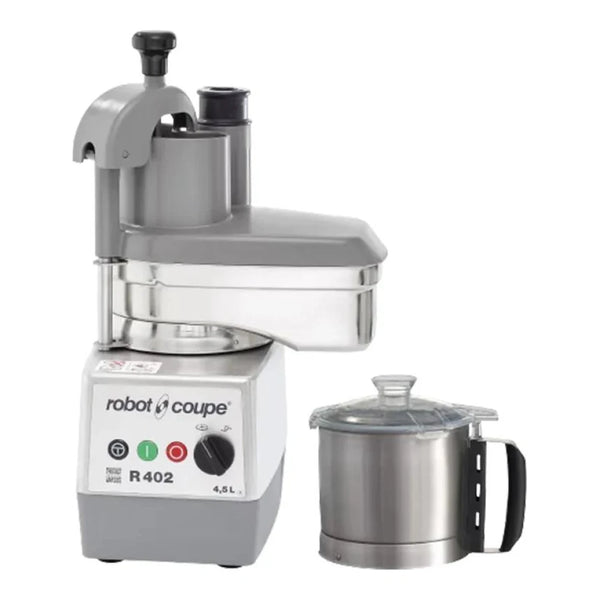 Robot Coupe R402A 4.5 L Food Processor with Stainless Steel Bowl & 2 Discs, 2 hp