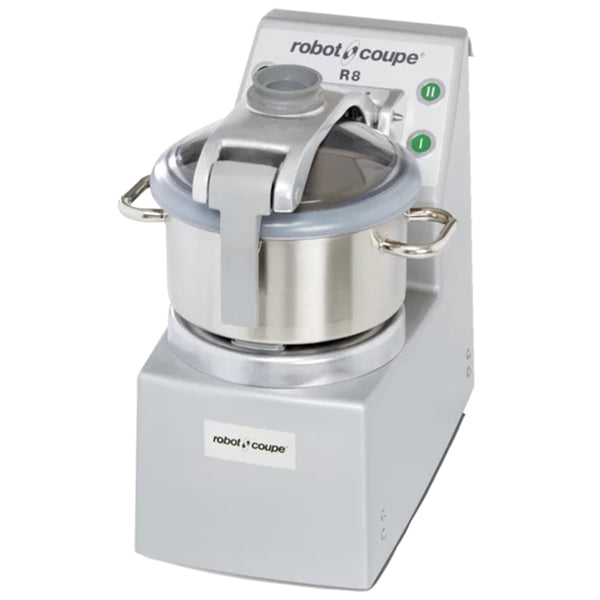 Robot Coupe R8 2 2-Speed Stainless Steel Batch Bowl Food Processor, 240 V, 3 hp, 8 L