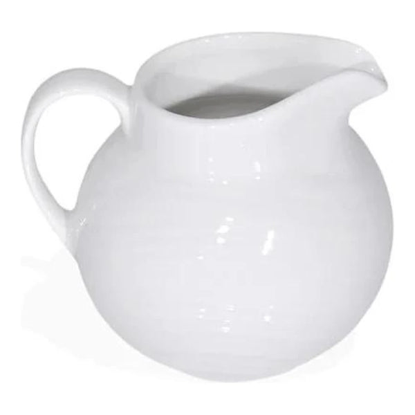 Furtino England River 10cl/31.5oz White Porcelain Jug/Creamer, Pack of 6