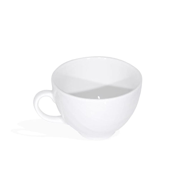 Furtino England River 35cl/12oz White Porcelain Cappucino Cup, Pack of 6