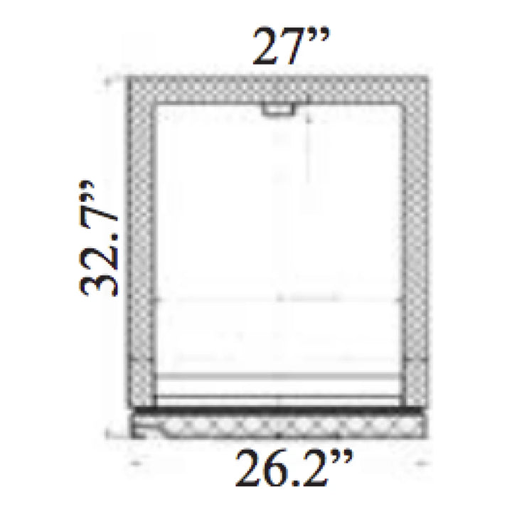 Serv-Ware RF1-HC  26.8”  Stainless Steel 1 Solid Door Reach-In Freezer, 115v/1ph,  23 cu. ft.3