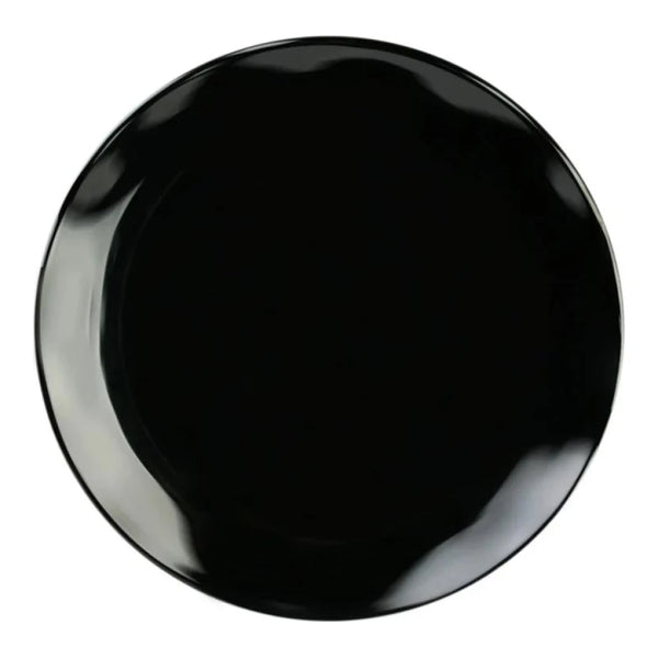 Thunder Group RF1018B 18" Melamine Black Pearl Round Plate