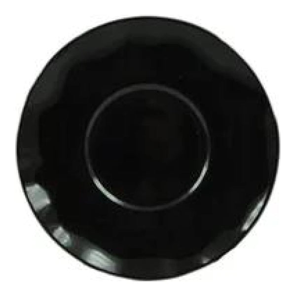 Thunder Group RF1065BW 6-1/2" Melamine Two Tone Saucer For RF9475