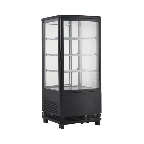 CAC China RFCS-39BK Black Refrigerated Display Case, 17 x 17 x 39"