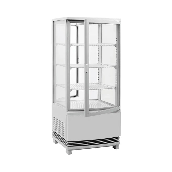 CAC China RFCS-39WT Display Case Refrigerated 17x17x39"H White Set