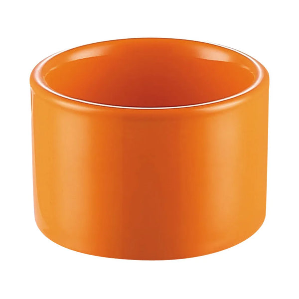 CAC China RKF-C4-TNG Straight Ramekin Tangerine 5oz 3" Case of 24 Pcs