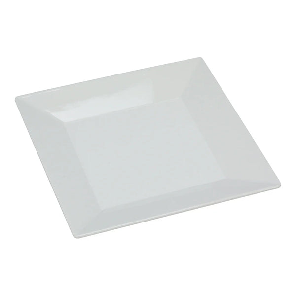 Yanco RM-106 6" White Melamine Square Rome Bread and Butter Plate, Pack of 48