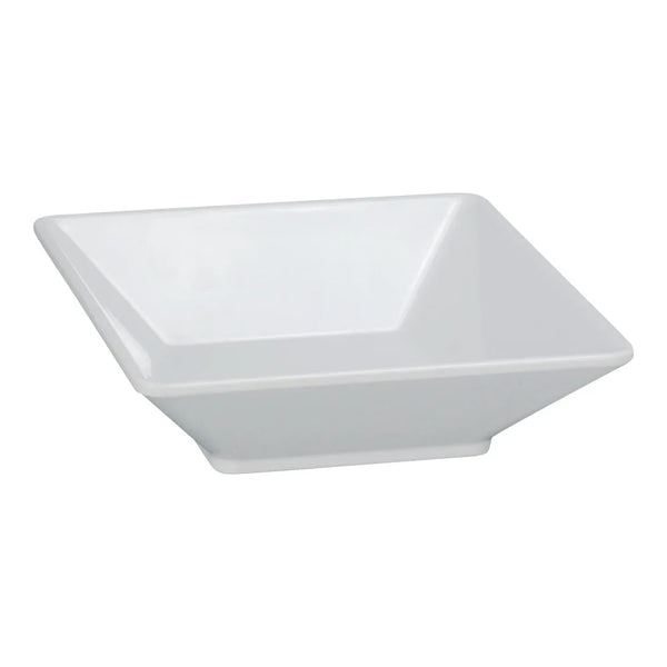 Yanco RM-306 14 Oz White Melamine Square Rome Plate, Capacity, Pack of 48