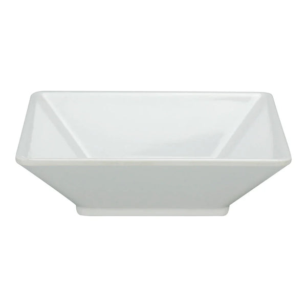 Yanco RM-307 22 Oz White Melamine Square Rome Plate, Pack of 48