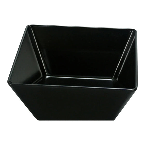 Yanco RM-404BK 10 Oz Black Melamine Square Rome Salad Bowl, Pack of 72