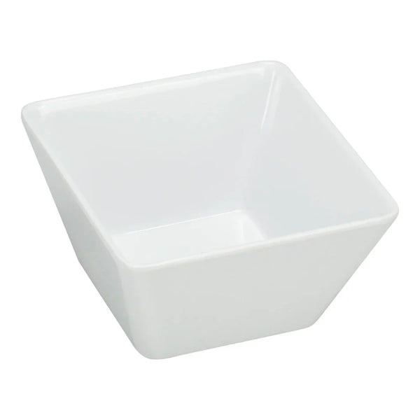 Yanco RM-404 10 Oz White Melamine Square Rome Salad Bowl, Pack of 72