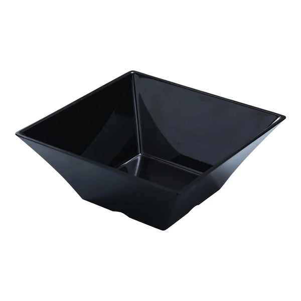 Yanco RM4107BK 7.5" Black Melamine Square Rome Bowl, Pack of 24