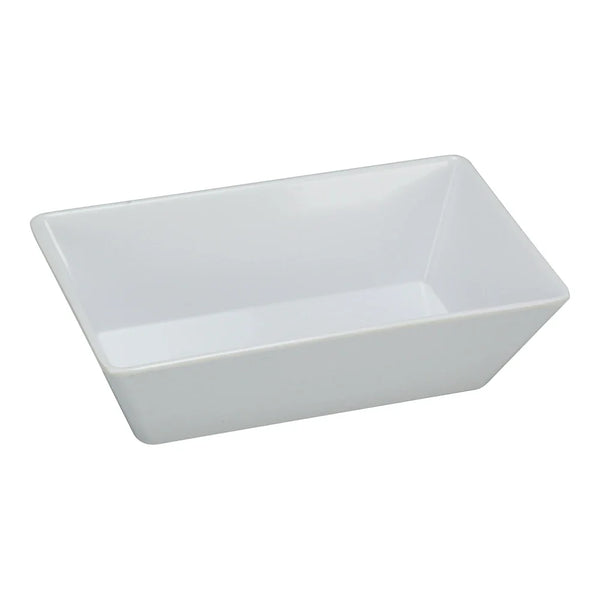 Yanco RM-610 5.875" White Melamine Rectangular Rome Appetizer or Dessert Plate, Pack of 24