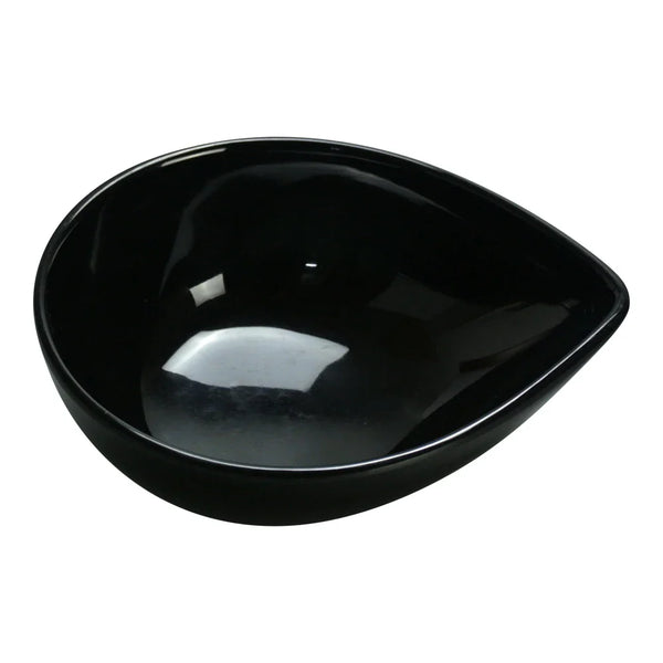 Yanco RM-706BK 10 Oz Black Melamine Water Drop Shape Rome Dish, Pack of 48