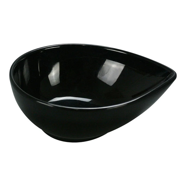 Yanco RM-708BK 26 Oz Black Melamine Water Drop Shape Rome Bowl, Pack of 48