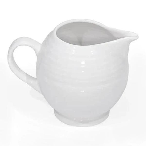 Furtino England Row 25cl/8.5oz White Porcelain Jug/Creamer, Pack of 6