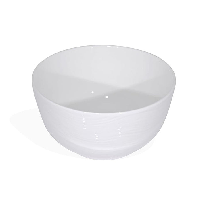Furtino England River 20cm/8" White Porcelain Bowl, Pack of 6