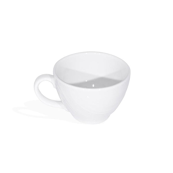 Furtino England River 20cl/7oz White Porcelain Tea Cup, Pack of 6
