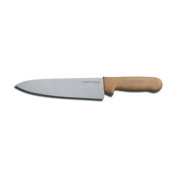 Dexter Russell S145-10T-PCP Sani-Safe 10" Cooks Knife, Tan Handle - 12433T