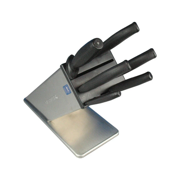 Dexter Russell SB-6 Stainless Steel 6 Piece Block Set - 20323