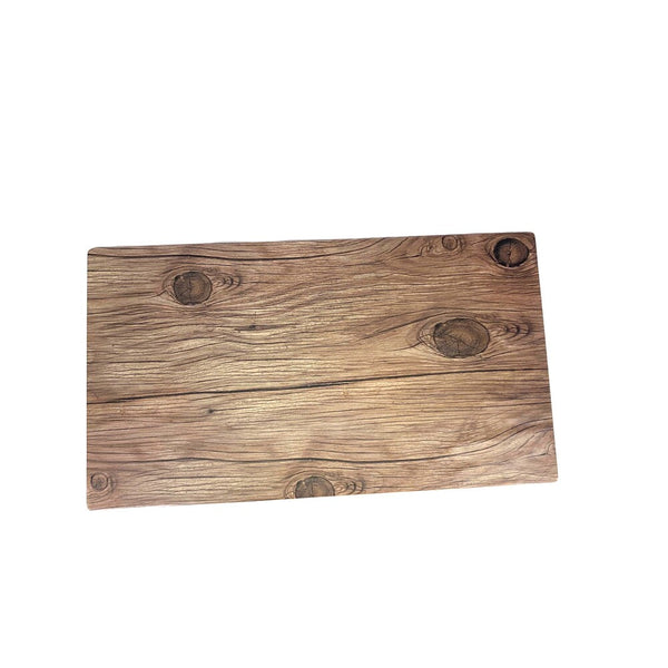 Thunder Group SB514S 14-3/4" x 8-1/4" x 3/8" Melamine Faux Wood Serving Board